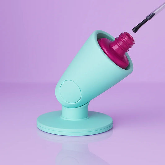 Soporte de Esmalte Portátil – ¡Sujétalo y Pinta sin Derramar Nada!