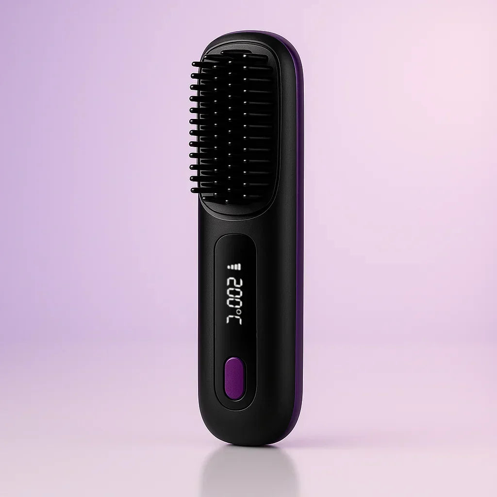 Mini Cepillo Alisador – ¡Cabello Liso donde Estés!