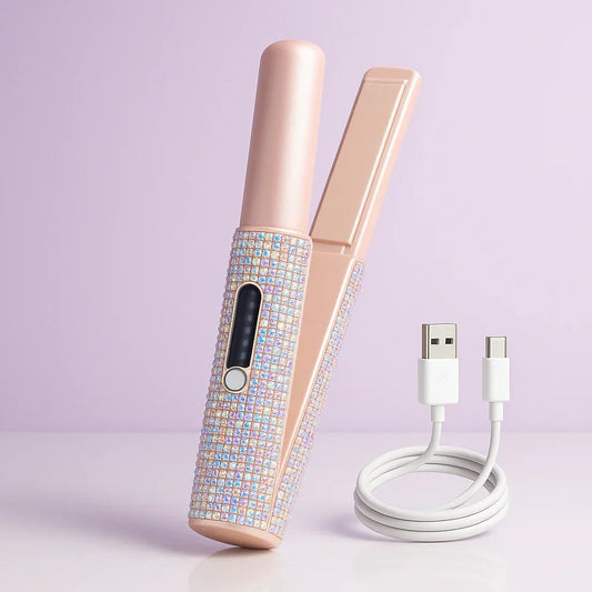 Plancha para el Cabello USB Portátil - ¡Alisa tu Cabello Donde Quiera que Estés!