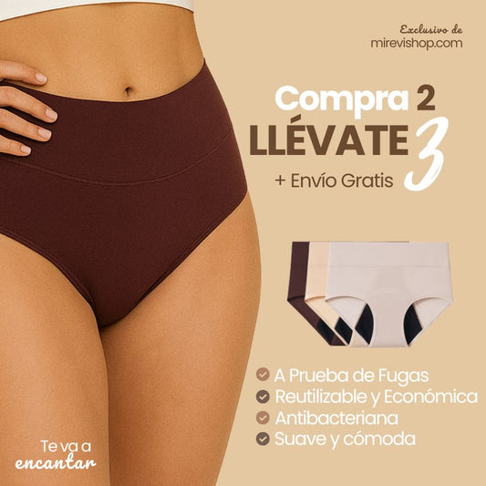 Panty a Prueba de Fugas – BellaDry™ [COMPRA 2 Y LLÉVATE 3]