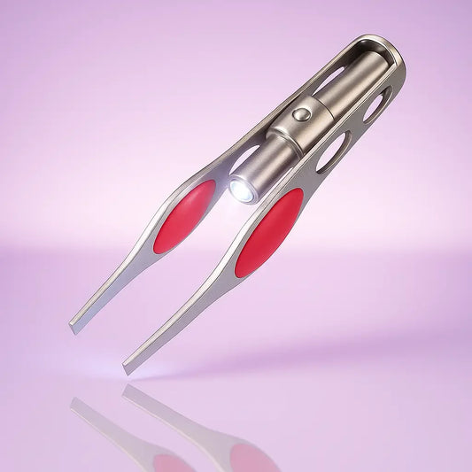 Pinza con Luz LED - ¡Cejas Alineadas con Facilidad!