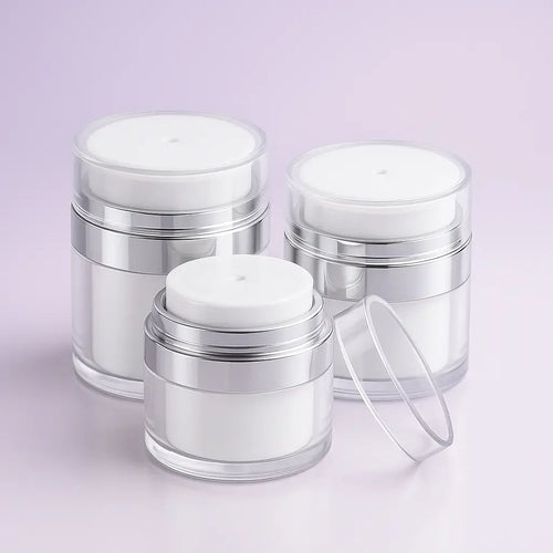 Pote de Crema al Vacío - ¡Hecho para Tu Rutina de Cuidado de la Piel!