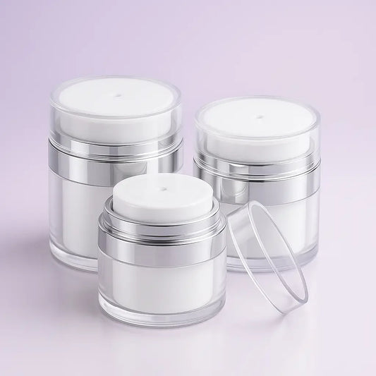 Pote de Crema al Vacío - ¡Hecho para Tu Rutina de Cuidado de la Piel!