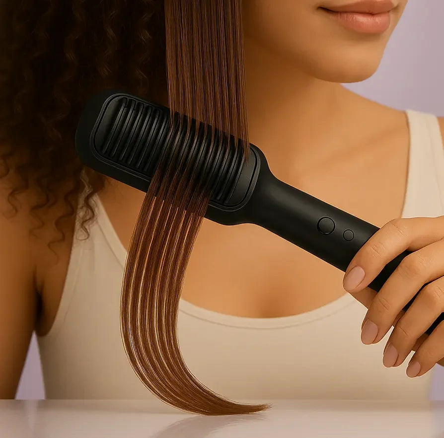 Escova Alisadora - ¡Cabello Liso y Alineado en Segundos!