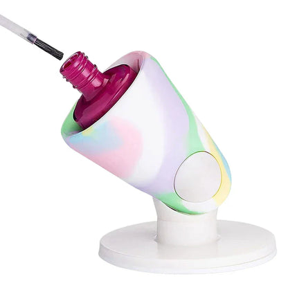 Soporte de Esmalte Portátil – ¡Sujétalo y Pinta sin Derramar Nada!