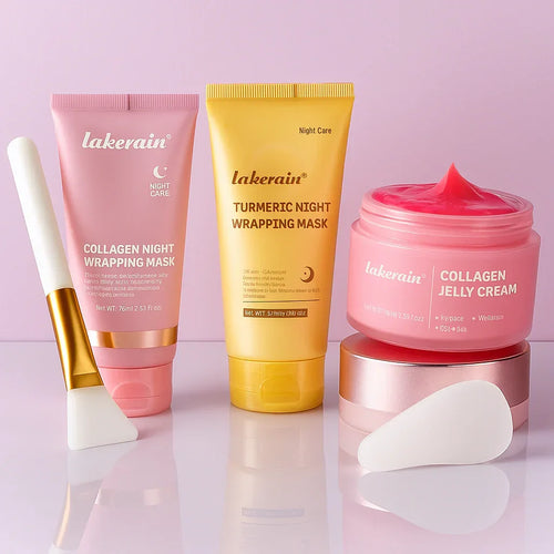 Kit de Skin Care Nocturno con Colágeno – Mascarilla y Gel Hidratante Facial